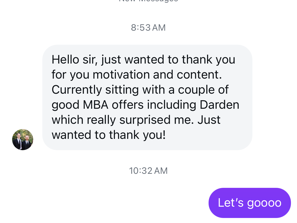 Darden offer DM